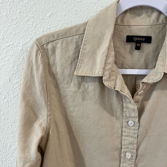 Quince European Linen Button Shirt XS - Picture 8 of 14